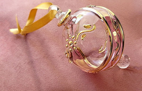 Elegant Mouth Blown Egyptian Christmas Ornament