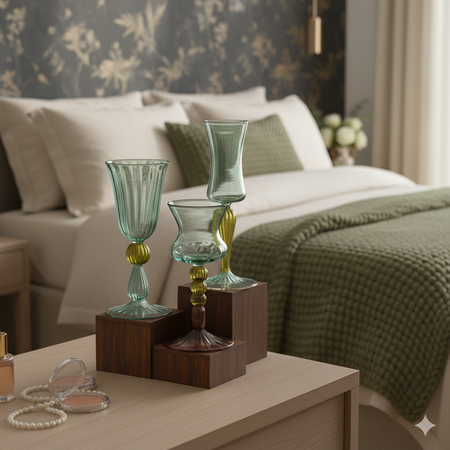 This exquisite mouth-blown glass drinkware collection showcases the artistry of skilled artisans, offering a unique blend of elegance and functionality. Each piece is meticulously crafted.