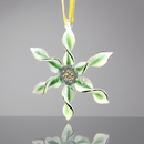 Spiral Star Glass Ornament Multi Color - Egyptian Handblown