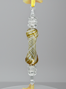 Curved Colored Swirl Glass Ornament – Egyptian Handblown