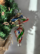 Glass Sphere w/ A Tear Drop Stem Ornament - Egyptian Hand Blown Glass