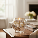 Egyptian Hand Blown Glass Tea Light Holder Flower