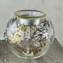 Egyptian Hand Blown Glass Tea Light Holder Flower