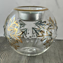Egyptian Hand Blown Glass Tea Light Holder Flower