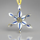 Spiral Star Glass Ornament Multi Color - Egyptian Handblown