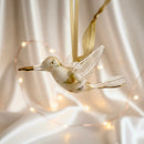 Egyptian Hummingbird Hand-Blown Glass Ornament
