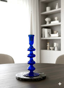 Handblown Small Accordion Candle Holders