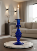 Handblown Gems Swirl Glass Candle Holders