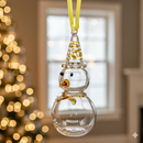 Snowman Ornament- Egyptian Hand Blown Glass