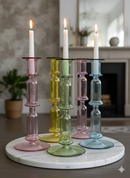 Egyptian Handblown Double Bell Candle Stick