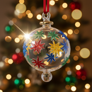 Globe - Egyptian Hand Blown Glass Ornament