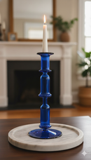 Egyptian Handblown Double Bell Candle Stick