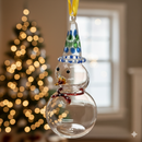 Snowman Ornament- Egyptian Hand Blown Glass