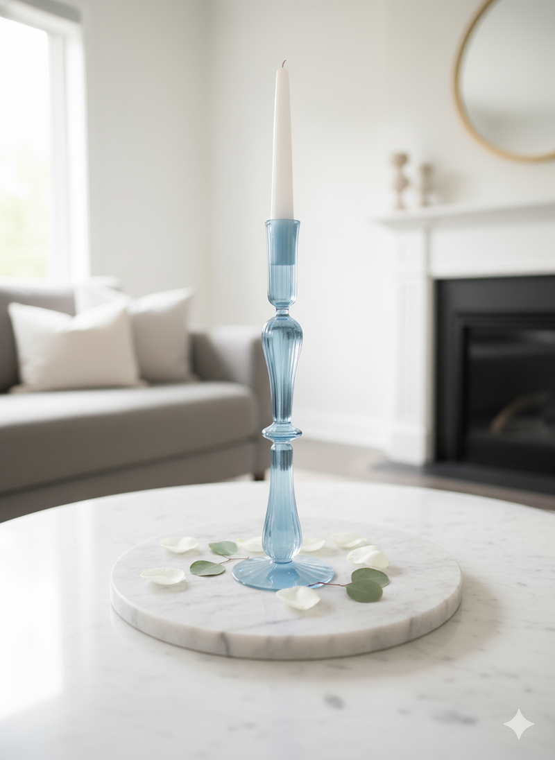 Egyptian Handblown Flute Candle Holders