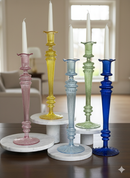 Egyptian Handblown Obelisk Candle Holder