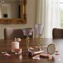 The Royal light Purple & Olive Goblet Swirl Glass (Set of 3)