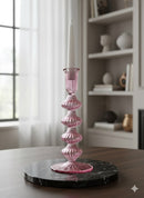 Handblown Small Accordion Candle Holders