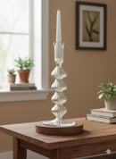 Handblown Small Accordion Candle Holders