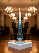 Handblown TearDrop w/ Glass Dots Candle Holders