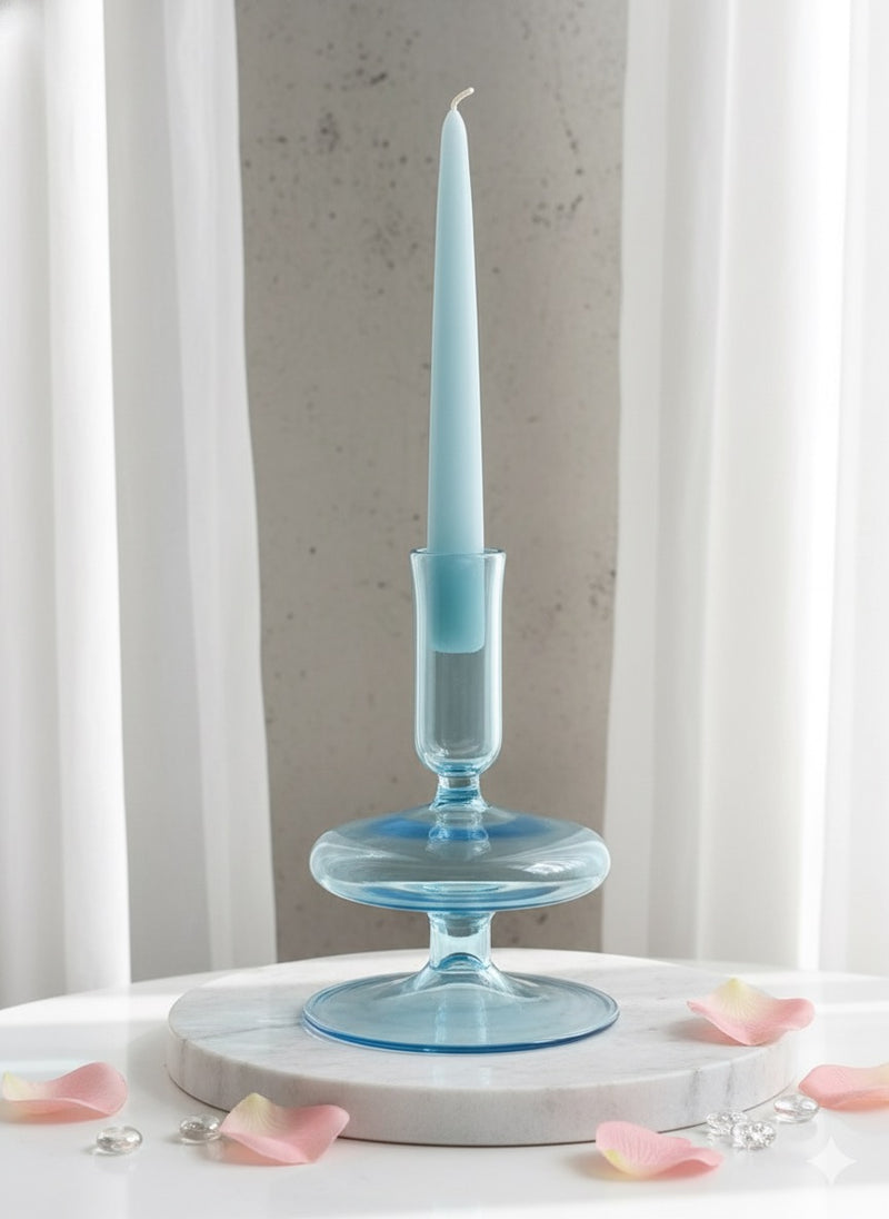 Handblown Trumpetin Candle Holders