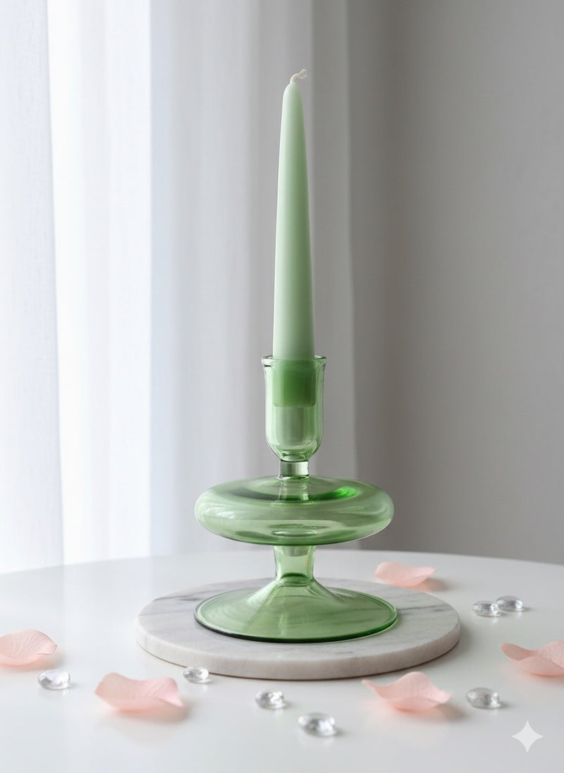 Handblown Trumpetin Candle Holders