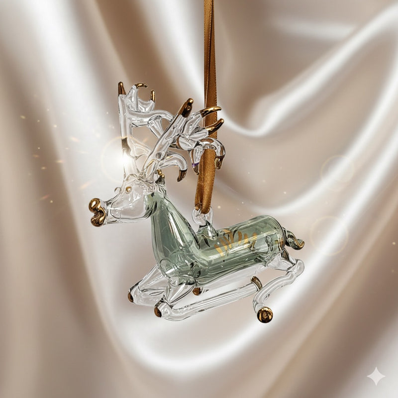 Reindeer - Egyptian Hand Blown Glass Ornament