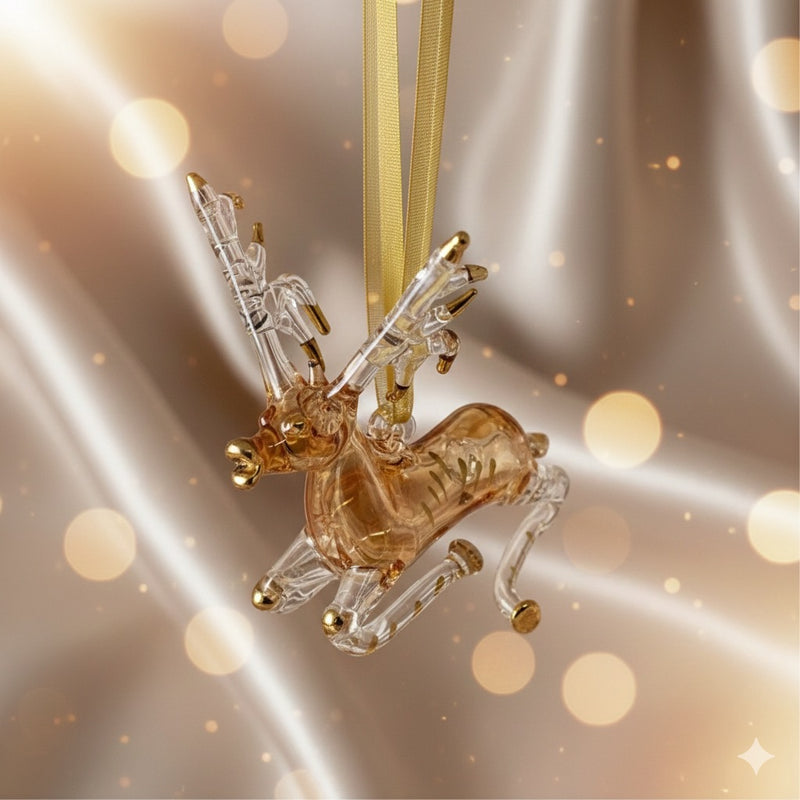 Reindeer - Egyptian Hand Blown Glass Ornament