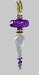 Glass Orb Icicle Ornament - Egyptian Hand Blown Glass