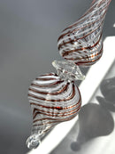 Candy Design Swirl Flip Teardrop Ornaments