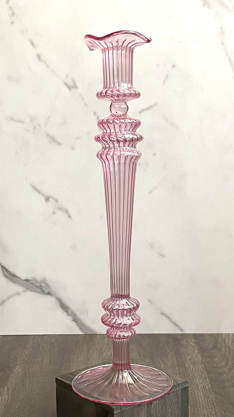 Egyptian Handblown Obelisk Candle Holder