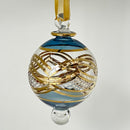 Small Globe - Array of Glass Color Ends - Egyptian Hand Blown Glass Ornament