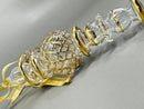 Hand Blown Egyptian Glass Christmas Ornament: 14K Gold Scepter