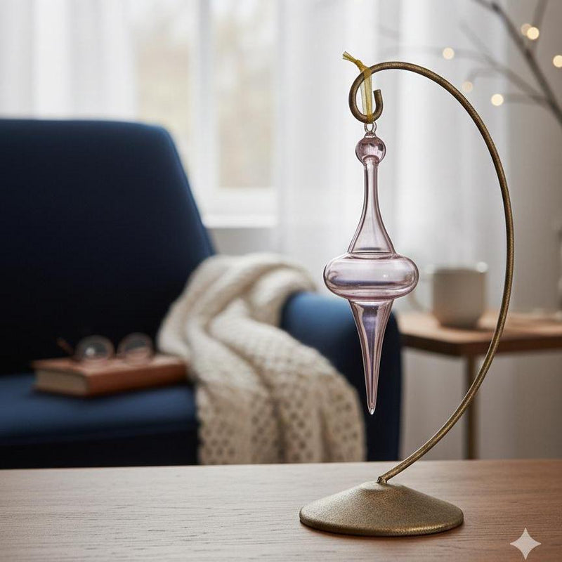 Purple Saucer Glass Ornaments - Egyptian Hand Blown