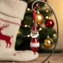 Decorative Christmas ornament on a tree with a blurred background