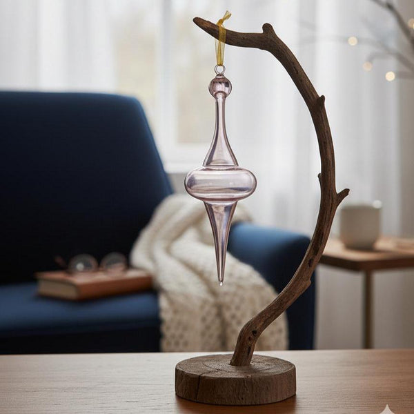 Purple Saucer Glass Ornaments - Egyptian Hand Blown