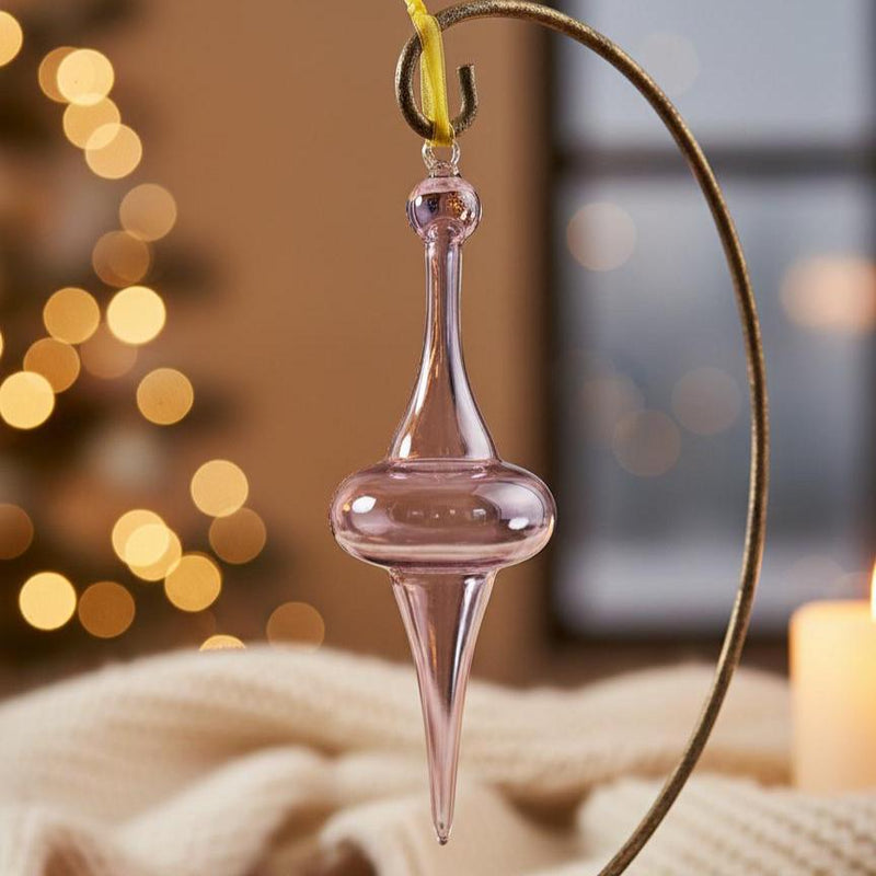 Purple Saucer Glass Ornaments - Egyptian Hand Blown