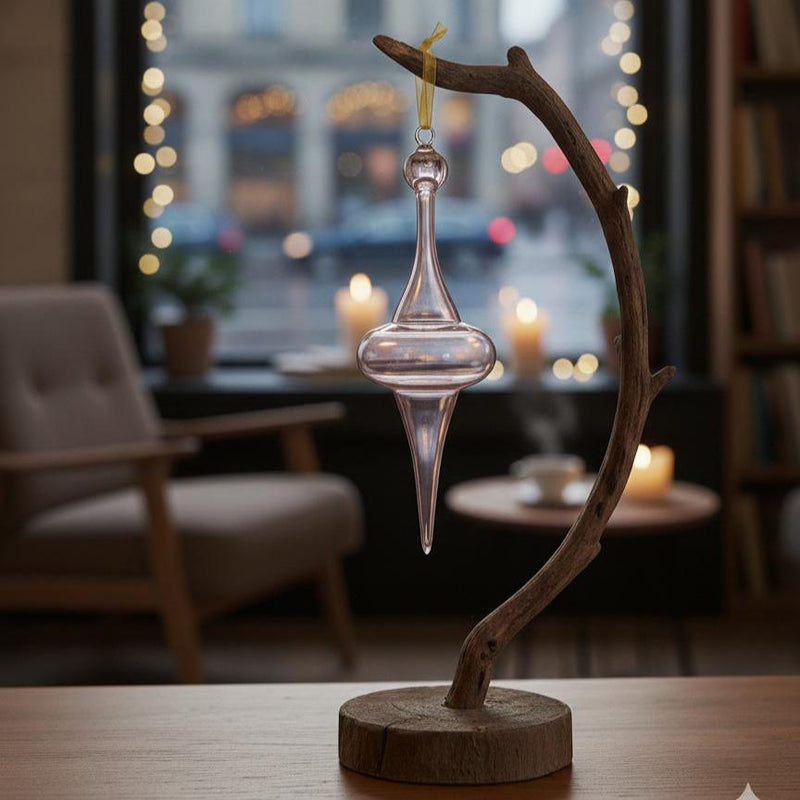 Purple Saucer Glass Ornaments - Egyptian Hand Blown