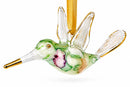Hand Blown Glass Hummingbird Ornament, Egyptian Handmade Bird Christmas Ornament, Artisan Glass Tree Decoration, Bird Lover Gift