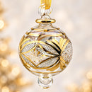 Hand Blown Glass Christmas Ornament, Starburst Globe Ornament, Egyptian Handmade Glass Bauble, Luxury Holiday Decor, Unique Christmas Gift