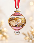 Hand Blown Glass Star Ornament, Egyptian Christmas Ornament, 14K Gold Art Glass, Celestial Holiday Decor, Handmade Keepsake Gift