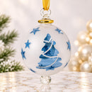 Egyptian Hand Blown Glass Christmas Ornament, Hand Painted Globe Bauble, Assorted Holiday Designs, Artisan Christmas Tree Decoration