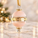Hand Blown Glass Christmas Ornament, Ornate Scrollwork Globe Ornament, Egyptian Handmade Glass Bauble, Elegant Holiday Decor, Unique Gift