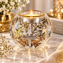 Hand Blown Glass Tea Light Holder, Gold Votive Candle Holder, Egyptian Glass Candle Holder, Wedding Centerpiece, Luxury Table Decor