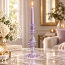Glass Candlestick Holder, Decorative Candle Holder, Elegant Glass Candle Stand, Wedding Table Decor, Dining Table Centerpiece, Home Decor