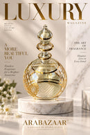 Egyptian Hand Blown Glass Perfume Bottle, Round Globe Bottle with Geometric Lattice Design, Decorative Fragrance Oil Bottle, Vanity Decor