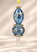 Hand Blown Glass Finial Christmas Ornament, Egyptian Handmade Glass Ornament, Botanical Holiday Decor, Artisan Tree Decoration, Unique Gift