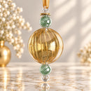 Hand Blown Glass Christmas Ornament, Egyptian Handmade Glass Bauble, Luxury Holiday Tree Decoration, Unique Hanging Ornament Gift