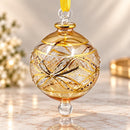 Hand Blown Glass Christmas Ornament, Jeweled Butterfly Lattice Bauble, Ornate Egyptian Glass Ornament, Artisan Holiday Decor, Christmas Gift