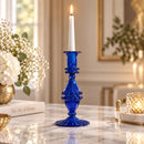 Glass Candlestick Holder, Decorative Candle Holder, Elegant Glass Candle Stand, Wedding Table Decor, Dining Table Centerpiece, Home Decor