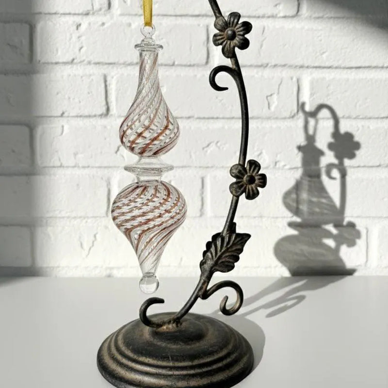 Best Candy Design Swirl Flip Teardrop Ornaments